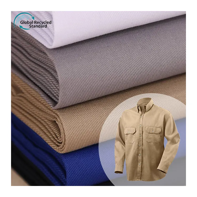 Заводская цена покрытая 40 нейлон 60 хлопок нейлон/хлопчатобумажная ткань rpet переработанная хлопчатобумажная нейлоновая ткань для рубашек