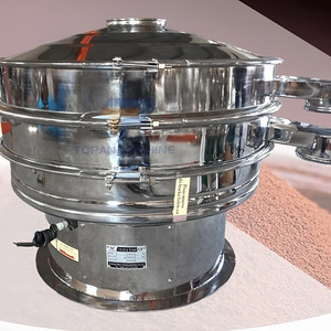 Agitador de vibración Vertical Industrial Máquina de pantalla de tamiz vibratorio de leche en polvo de harina circular para clasificación de materiales - Product Image 4
