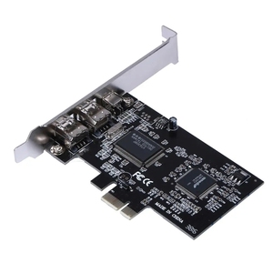 Firewireカード、ロープロファイルブラケットとケーブルを備えたWindows10用PCIe Firewire 800アダプター、3ポート (2x6ピン1x4ピン) IEEE 1394 - Product Image 4