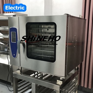 6 שכבות 10 מחשב לחם קיטור hornos דה אדי ארבעה vapeur קומבי תנור מסחרי הסעת סין