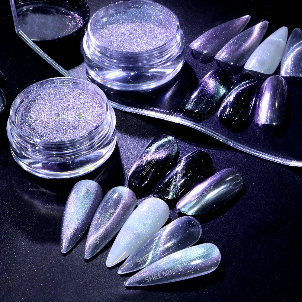 Sheenbow nickelfreies magnetisches Pigment Kosmetik magnetisches Pigment Pulver nickelfrei Nagelkunst Nagel-Gelierungs-Polierpulver