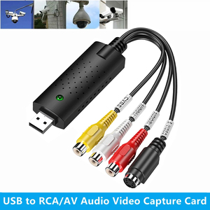 USB音频视频采集卡适配器，带USB电缆USB 2.0至RCA视频采集转换器，用于电视DVD VHS采集设备 - Product Image 2