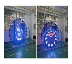 UHD LED P4 açık yuvarlak işareti çift taraflı RGB SMD Logo ekran ve dijital tabela için - Product Image 5