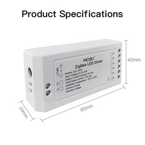 Светодиодный контроллер ZigBee RGB Plus CCT, диммер, приложение Smart Life, управление через Tuya Alexa Echo Smartthing Gateway - Product Image 2
