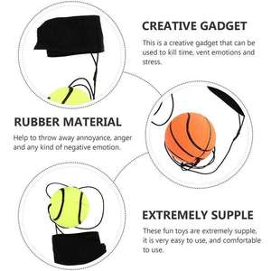 Juguete de entrenamiento de muñeca y ejercicio FDFIT, parte trasera de goma deportiva colorida y divertida con cuerdas como regalo para la muñeca hinchable familiar