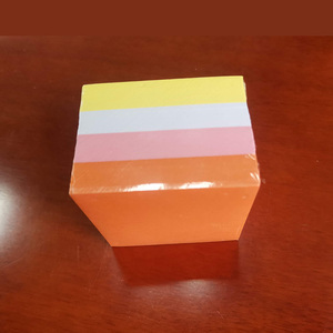 Fabricante de papel de color personalizado Cubo de Papel suelto Bloc de notas Cubo de papel con logotipo Cubo de bloc de notas - Product Image 4