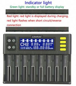 Lii-S8电池充电器锂离子3.7V NiMH 1.2V Li-FePO4 3.2V IMR 3.8V 18650 26650 21700 26700 AA AAA充电器 - Product Image 3