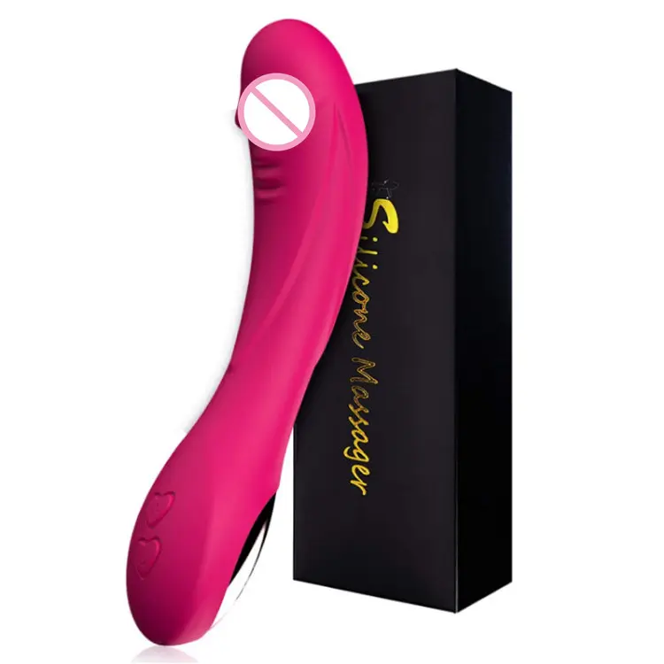 Impermeável Handheld 12 Speed Silicone Pussy Vibrador Dildo Wand Massager Sex Toy Vibrador Mulheres