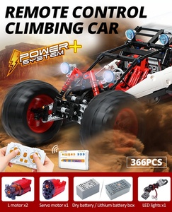 Nuevo diseño LED técnico RC ciudad coche MOC DIY bloques de construcción aplicación Control remoto programación todoterreno vehículo ladrillos juguete para niños