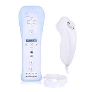 สินค้ามาใหม่ nunchunk ควบคุมเกมแบบ2 in 1สำหรับ Wii U คอนโซลวิดีโอเกมรีโมทคอนโทรลควบคุมแบบไร้สายจอยสติ๊กสำหรับ Wii - Product Image 1