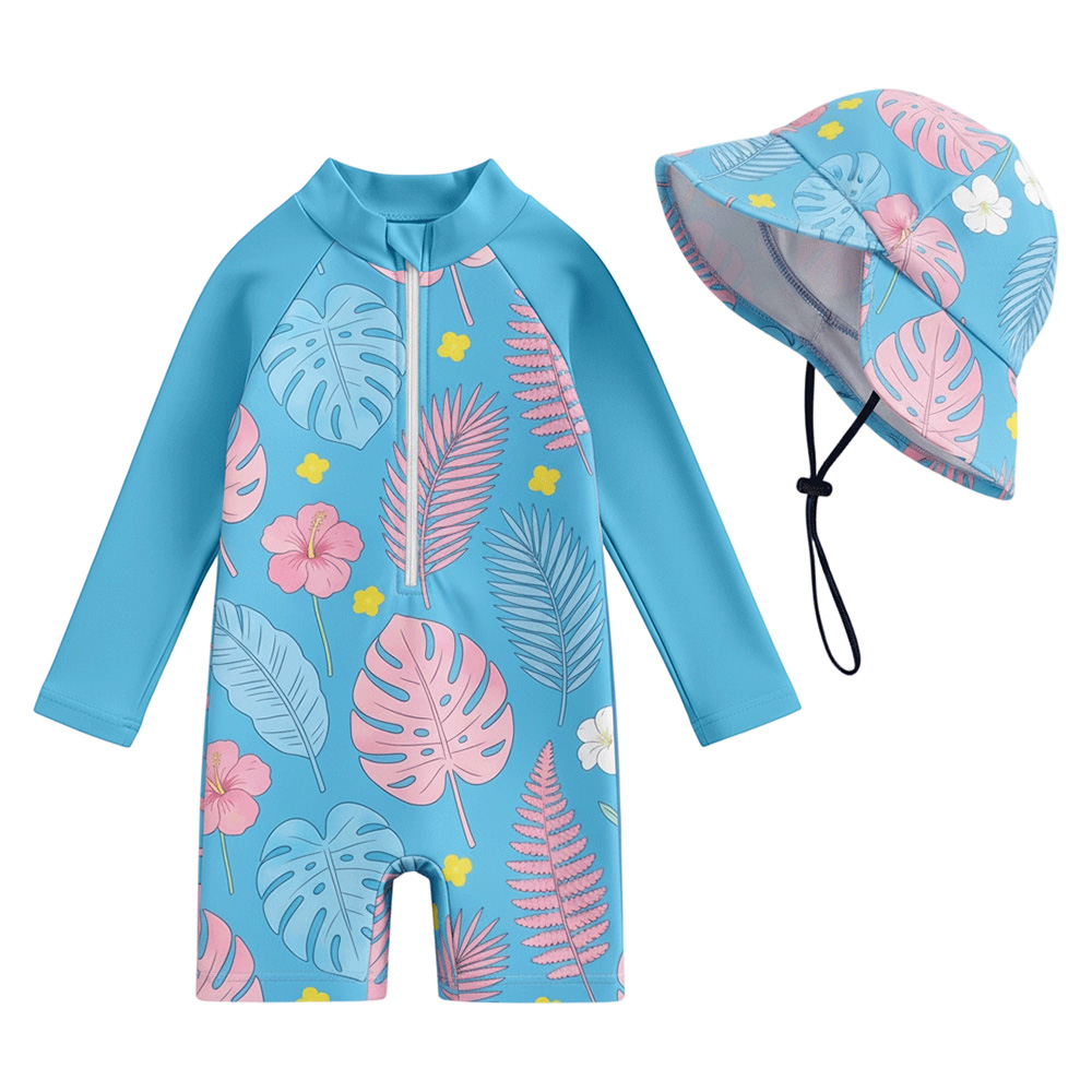 Lake Blue Leaf Motif