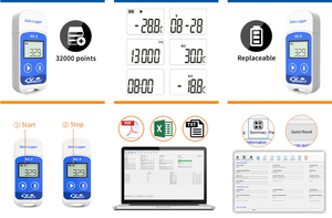 RC-5 LCD Display High Accuracy USB <strong>Temperature</strong> Recorder Waterproof <strong>Temperature</strong> Data <strong>Logger</strong> 32000 Points - Product Image 5
