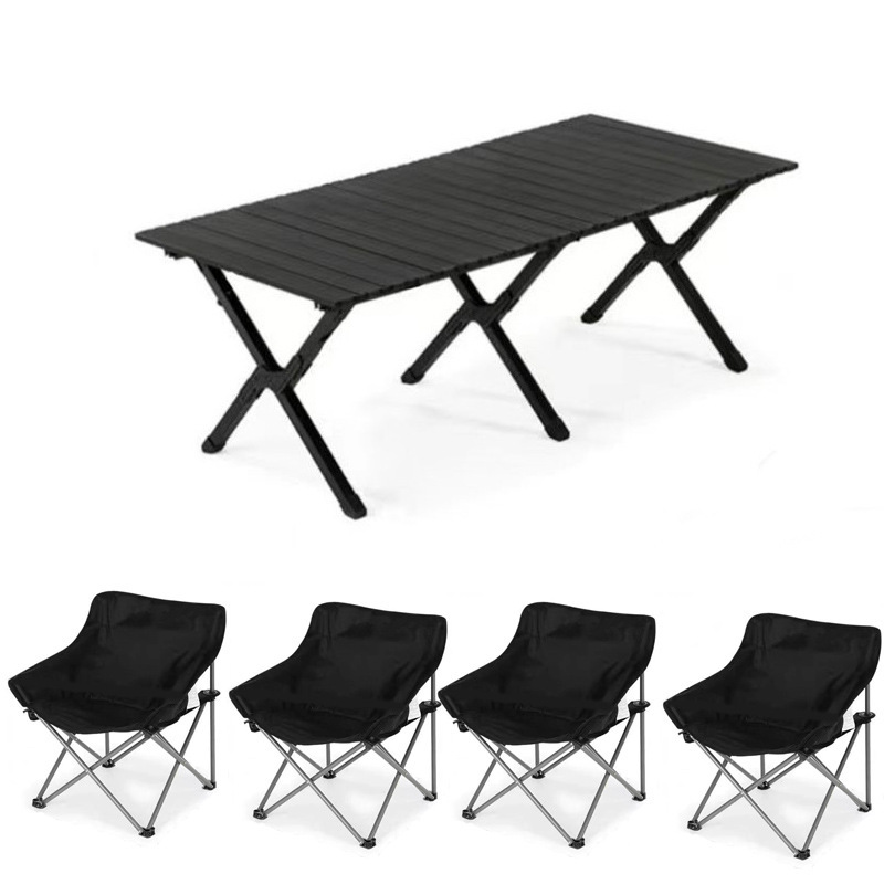 Acero al carbono premium - Negro - Tamaño grande - Mesa para rollitos de huevo - Luna negra