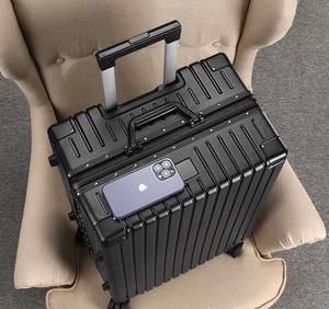 Bán buôn 20inch lớn thực hiện trên khung nhôm cứng Xe đẩy trường hợp xoay bánh xe dây kéo mật khẩu Vali - Product Image 1