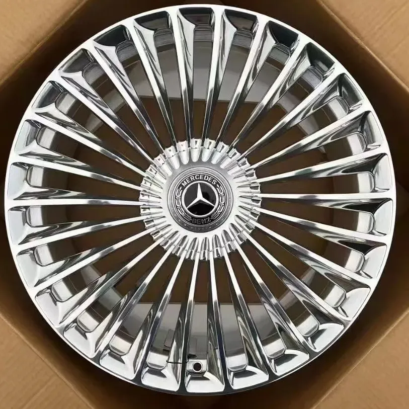 New 20-inch kết thúc sáng bạc Thiết kế vành hợp kim rèn bánh xe cho Mercedes