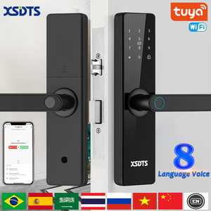 Xsdts Tuya ล็อคประตูอิเล็กทรอนิกส์ไวไฟด้วยลายนิ้วมือไบโอเมตริกซ์กุญแจรหัสผ่านปลดล็อคประตูอพาร์ทเม้นแอร์ BNB - Product Image 2