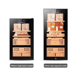 Modern Intelligent Wooden Cigar Cooler with Constant Temperature and <strong>Humidity</strong>, Cigar Display and Moisturizing Box - Product Image 2