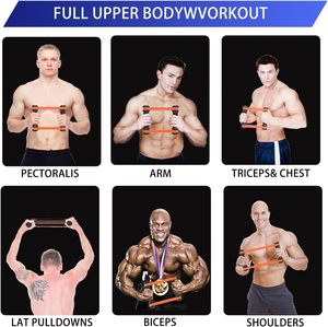 Efficient Adjustable Resistance Bands Workout Equipment with Rip Stick Wooden Handles for Upper Body for Sports &amp; Entertainment - Product Image 6
