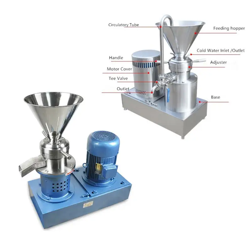 Kleine Kolloid mühle Hot Break und Cold Break Tomatenmark Linie Ingwer Knoblauch Paste Produktions linie