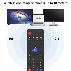Árabe inglés ruso Air Mouse Mx3 2,4G con retroiluminación Mini teclado Control remoto inteligente inalámbrico para Android TV Box - Product Image 3