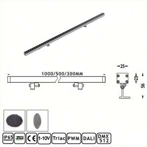 90W Point Control Wall Washer Lineaire Led Regenboog Buitenbouw Verlichting Led Wall Washer Met Dimmers - Product Image 2