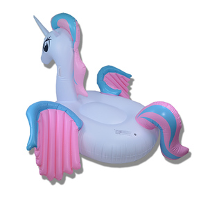 Galleggiante gonfiabile all'ingrosso di grandi dimensioni arcobaleno unicorno materasso gonfiabile dolce caramella unicorno galleggiante piscina di alta qualità galleggianti morbidi - Product Image 1