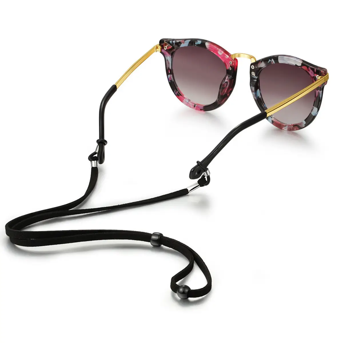 Correa de cordón para gafas de sol, cuerda de franela de ante, cadena ajustable deportiva, accesorios coloridos para gafas de sol