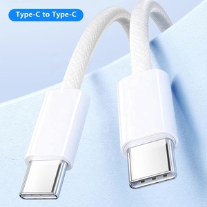 Trend 1M 60W tip C tipi C süper hızlı şarj kablosu naylon örgülü USB C yüksek hızlı iletim şarj aleti kablosu - Product Image 2