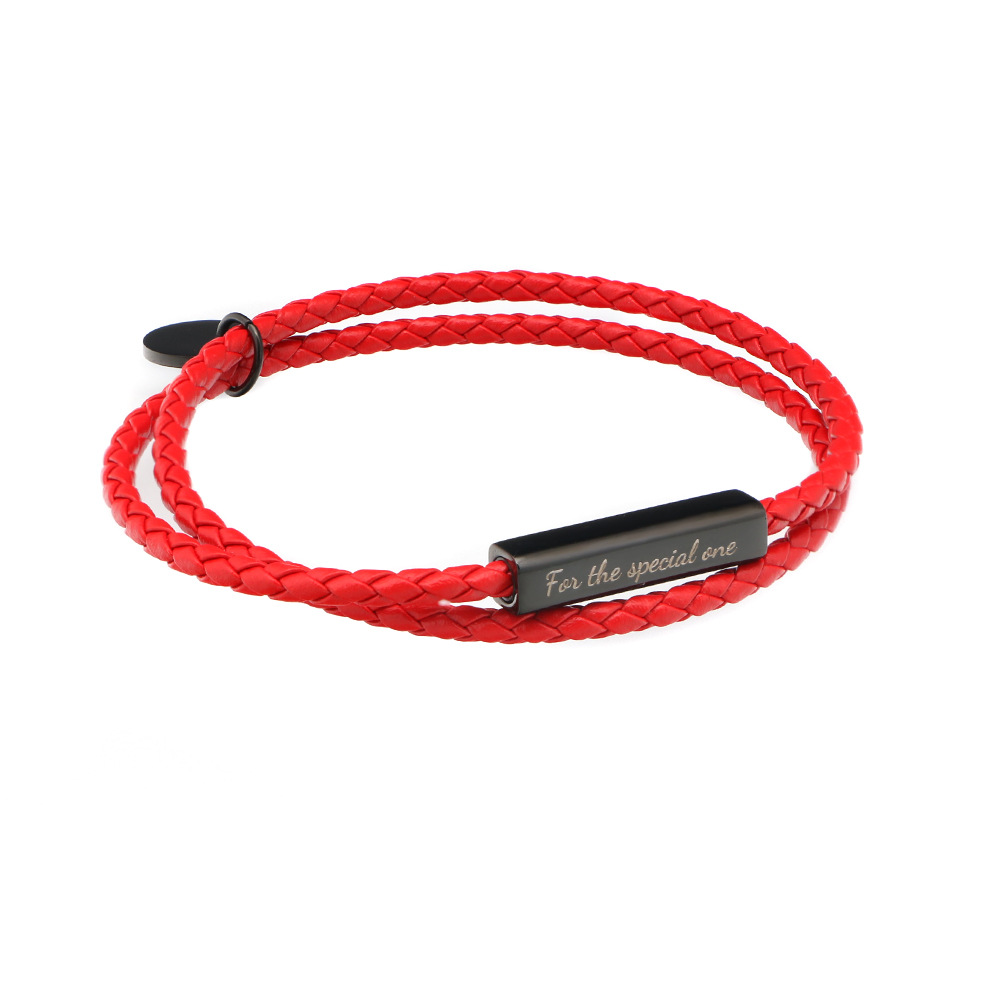 Hebilla negra roja