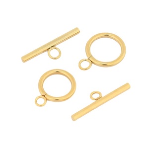 用于珠宝制作的新定制标志不锈钢无光泽拨动扣 - Product Image 5