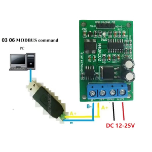 DC 12V 2CH DAC-Modul 0-5V 0-10V PWM-Spannungs-Analog wandler RS485 Modbus RTU-Karte - Product Image 6