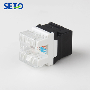 Giắc Cắm <span class=keywords><strong>Keystone</strong></span> Utp <span class=keywords><strong>Amp</strong></span> Cat6 180 Độ Gắn Bảng RJ45 Chất Lượng Cao - Product Image 4