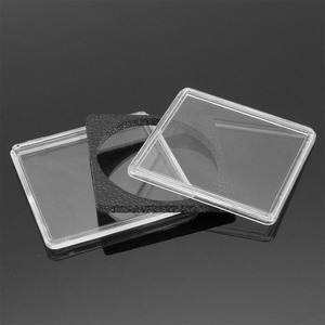 Kare sikke kapları 2x2 sikke ek tutucu tamamen şeffaf sikke kapsül ayarlanabilir conta ile saklama kutusu - Product Image 6