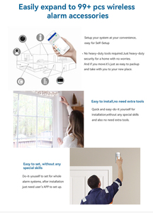 Sistema de alarma de seguridad 4G + Wi-Fi que funciona con APP y CMS - Product Image 3
