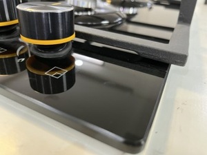 5バーナーガスクッカークッカートクッカートガラスガスホブ家庭用屋外用エナメルバーナーキャップ内蔵 - Product Image 2