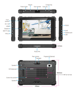 ATEX认证的10.1英寸视窗操作系统5mp + 8mp双摄像头，带指纹扫描工业坚固平板电脑 - Product Image 6