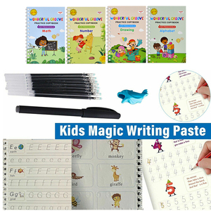 <strong>New</strong> Design Learning to <strong>Write</strong> English Groove Handwriting Practice Magic CopyBook for Kids - Product Image 5