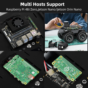 WAVE ROVER 4WD Mobiles Roboter gehäuse Mehrere Hosts unterstützen das Onboard-ESP32-Modul für Raspberry Pi 4B Zero Jetson Nano Orin - Product Image 4