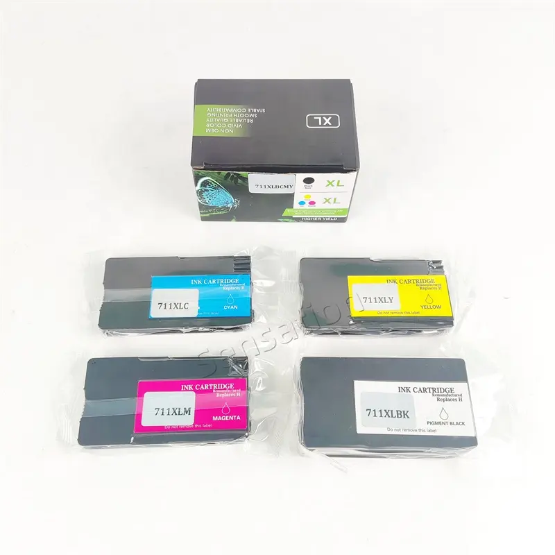 Sensation kompatibel 711 711XL gute Qualität Farbe Tintenstrahl-Tinte-Kartusche für HP DesignJet T120 T520 T525 T530 Drucker