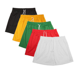 Özel Logo erkek spor şort rahat katı desen yaz örgü ter şort koşu ve plaj spor için - Product Image 4