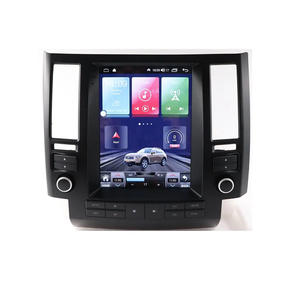 Tela de tesla de 9.7 polegadas, android 10.0, dvd player, rádio, vídeo para carro, estéreo, multimídia, navegação gps para infiniti fx35 2003-2006