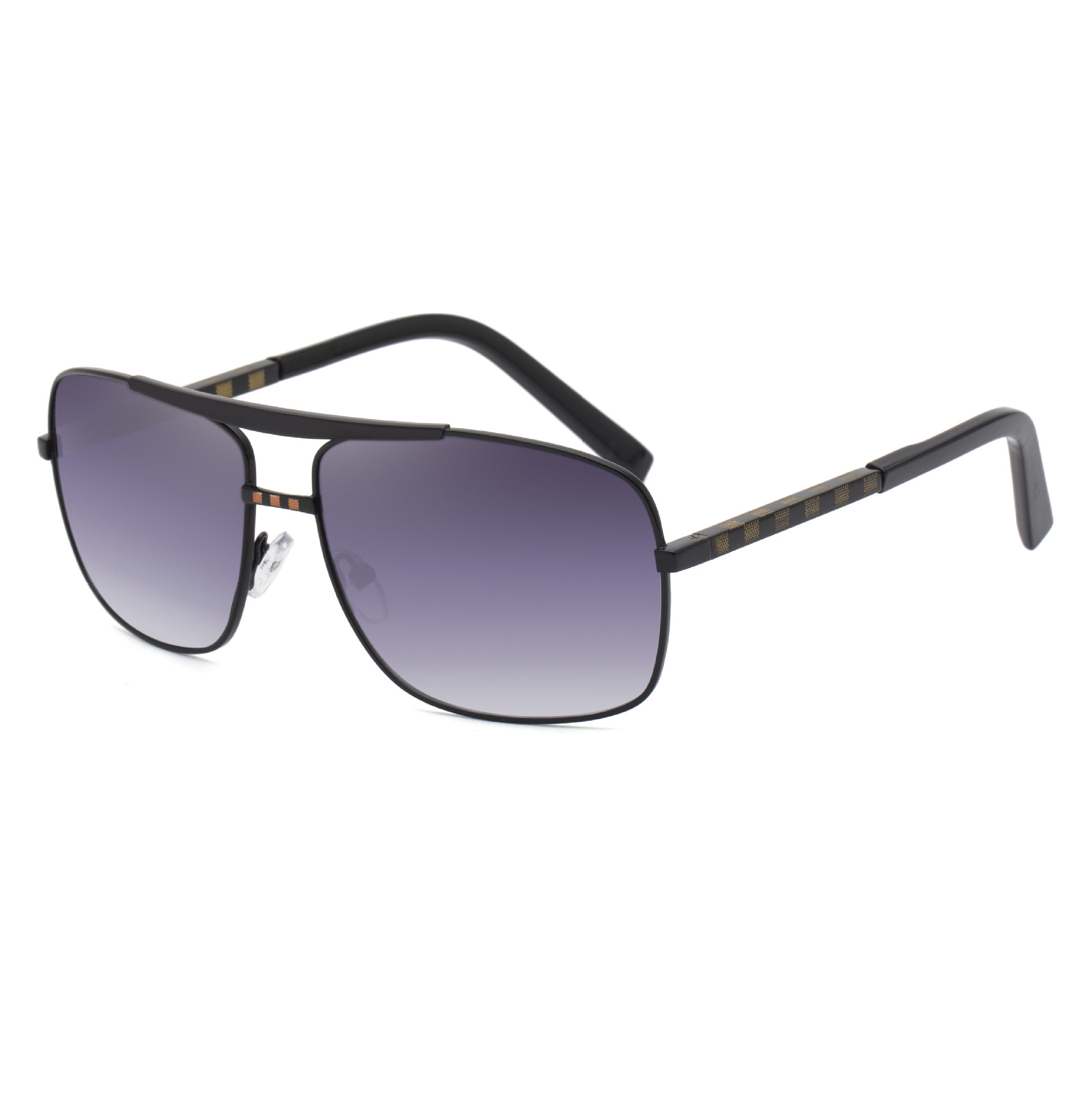 C4.Blk Gold Frame Grad Purple Lens