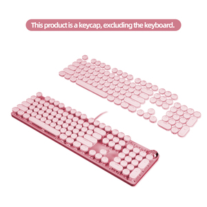 Juego de teclas de diseño redondo punk, cristal, para teclado mecánico - Product Image 2