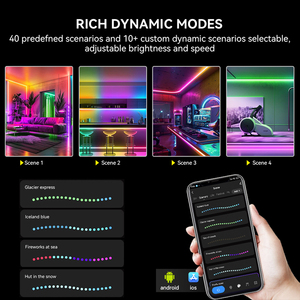 Контроллер Tuya Wifi SPI RGB для WS2812B WS2811 Адресуемая Светодиодная лента с поддержкой Alexa Google Assistant, голосовое управление Yandex - Product Image 4