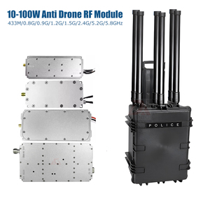 Amplificador de potencia RF de 100W 433MHz/900MHz/1,2G/1,6G/2,4G/5,8G Módulo RF PA para Anti Drone/UAV Jammer