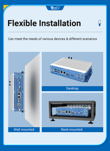 High Performance Intel 3/5/7th Fan-Less Heatsink Modular Industrial Chassis Mini Pc <strong>Computer</strong> for Ci/Pcie Slots Gpu I/O Cards - Product Image 5
