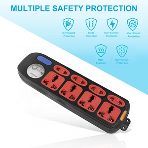Maunfactury <strong>Multiple</strong> Electrical Power <strong>Socket</strong> Cheap <strong>Extension</strong> <strong>Socket</strong> 8 Outlets - Product Image 3