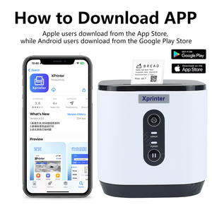 245B热敏收据打印机20-58毫米条形码贴纸2合1连接，用于Android黑白POS库存打印 - Product Image 3