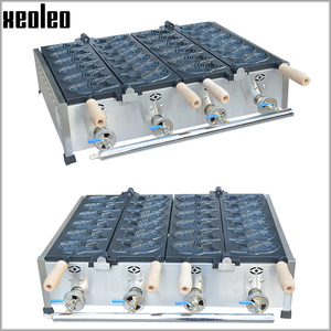XEOLEO Taiyaki Machine Fish Shaped Waffle Machine Fish <strong>Cake</strong> <strong>Maker</strong> <strong>2</strong> Plates Fish Red Bean Waffle Machine Non-stick LPG Gas 6pcs*<strong>2</strong> - Product Image 4