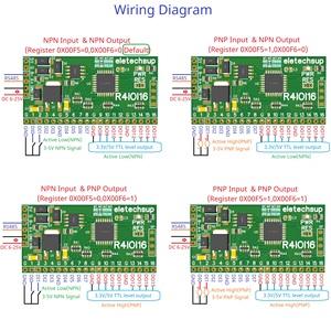 Modbus Rtu Digital IO RS485 2,54mm Pin Core Board für Arduino ESP32 ESP8266 SPS Smart Home 16DI/16DO/8DI-8DO/4DI-12DO/12DI-4DO - Product Image 5